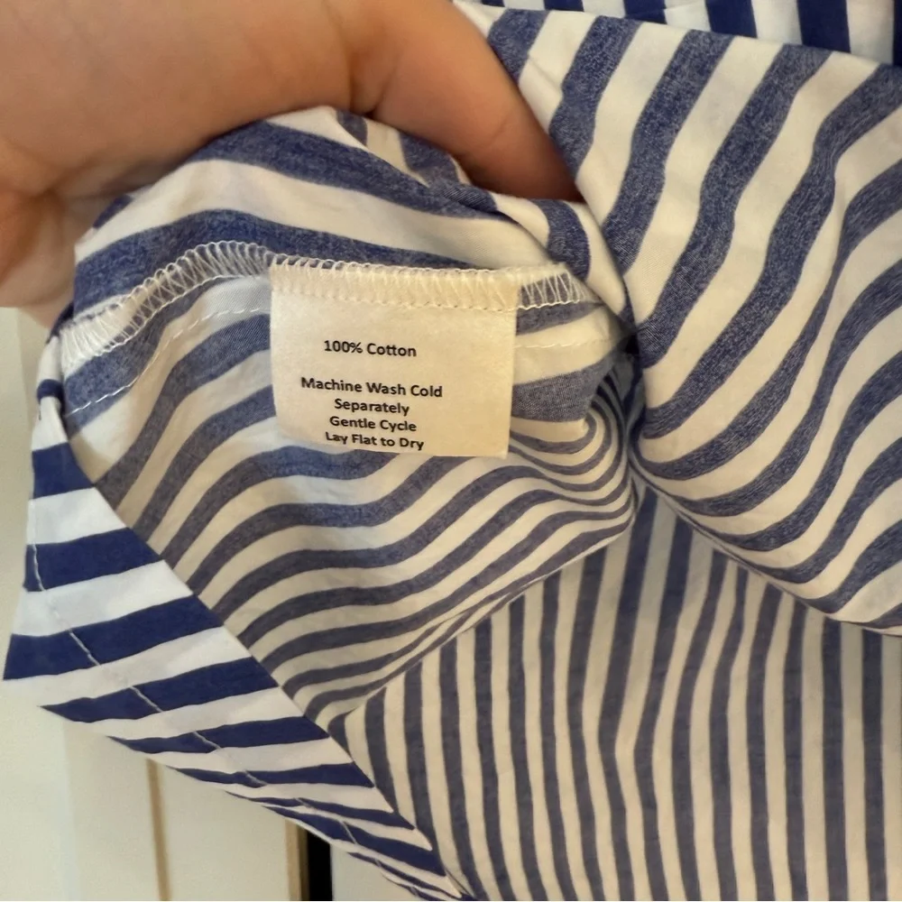 Sara Campbell Ingrid Shirtdress – Blue Stripes – Size XS – Nautical Chic – Excel - Picture 7 of 11